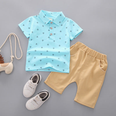 Anchor printed children clothing set