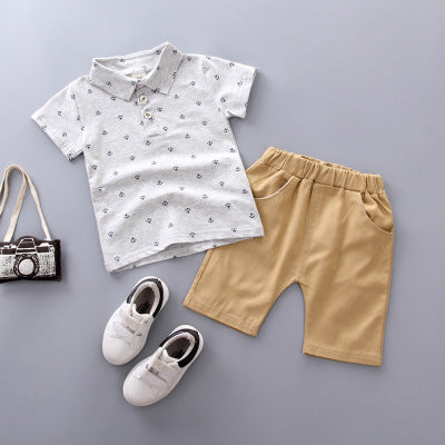 Anchor printed children clothing set