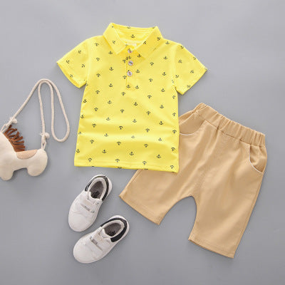 Anchor printed children clothing set