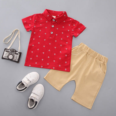 Anchor printed children clothing set