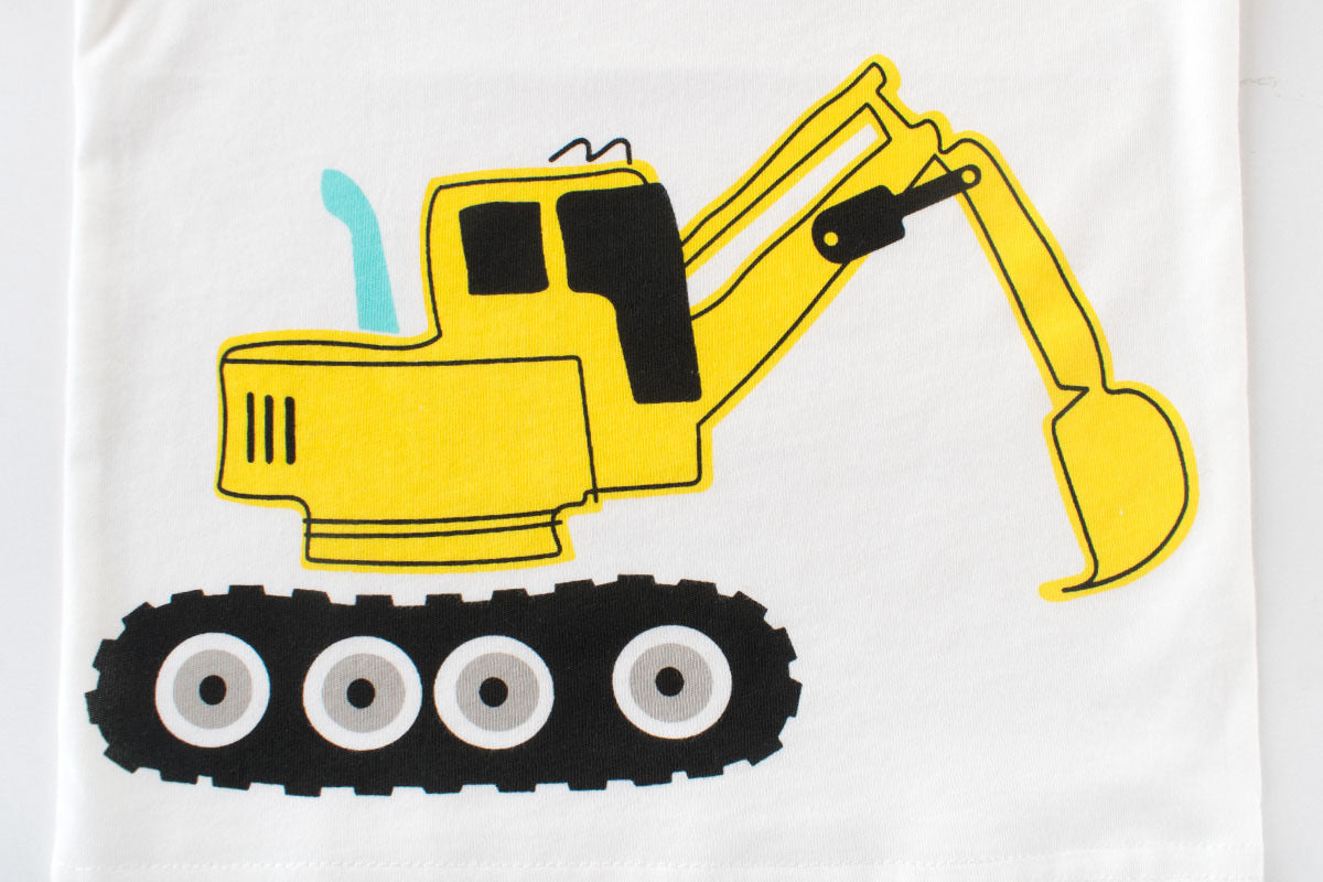 The Excavator Print Boys Short Sleeve T-Shirt