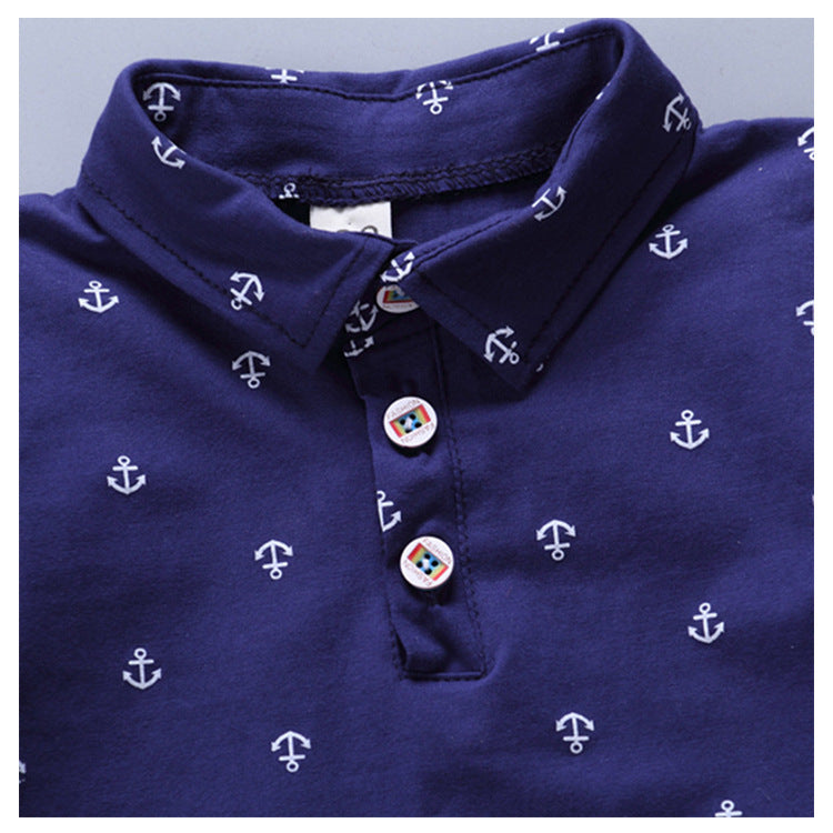 Anchor printed children clothing set