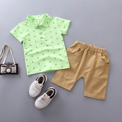 Anchor printed children clothing set