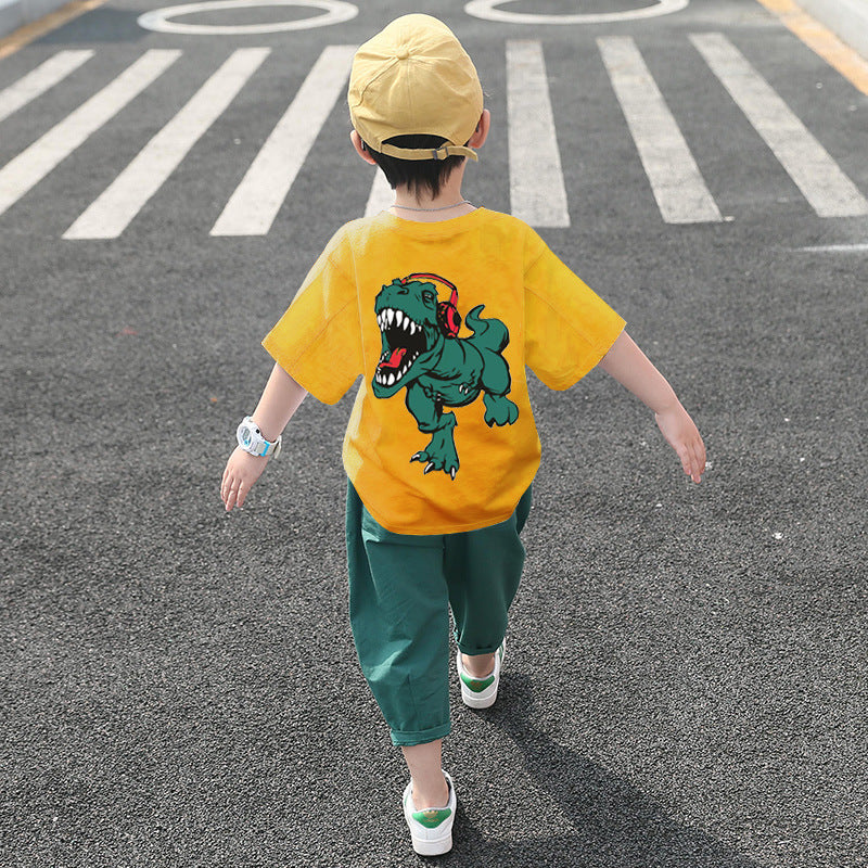 Boys Summer Suits Western-style Handsome Short Sleeves