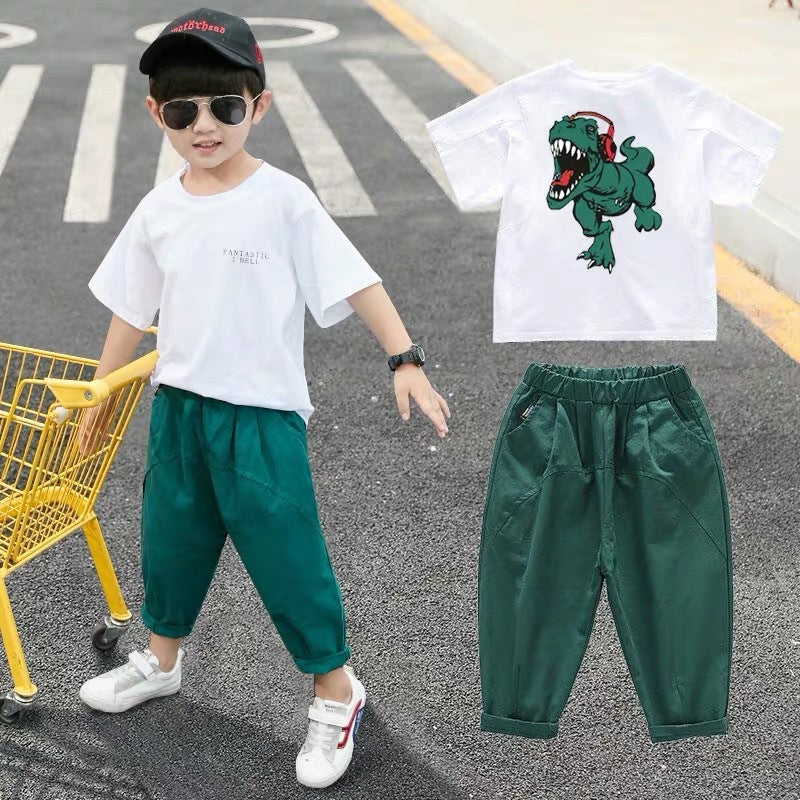 Boys Summer Suits Western-style Handsome Short Sleeves