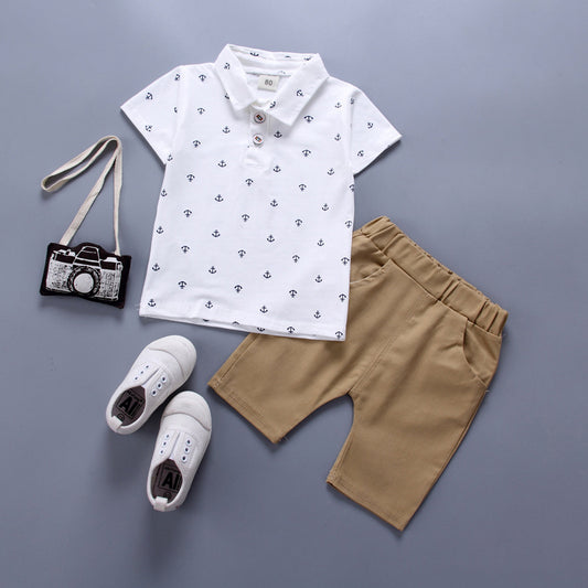 Anchor printed children clothing set
