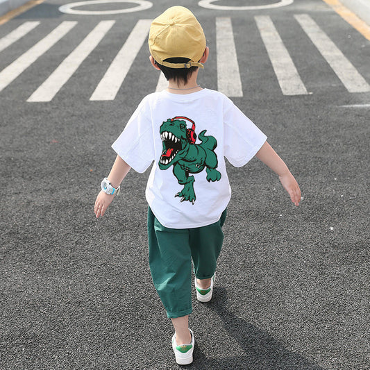 Boys Summer Suits Western-style  Handsome Short Sleeves
